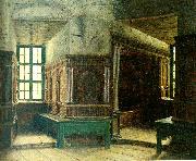johan krouthen interior fran gripsholms slott oil painting reproduction
